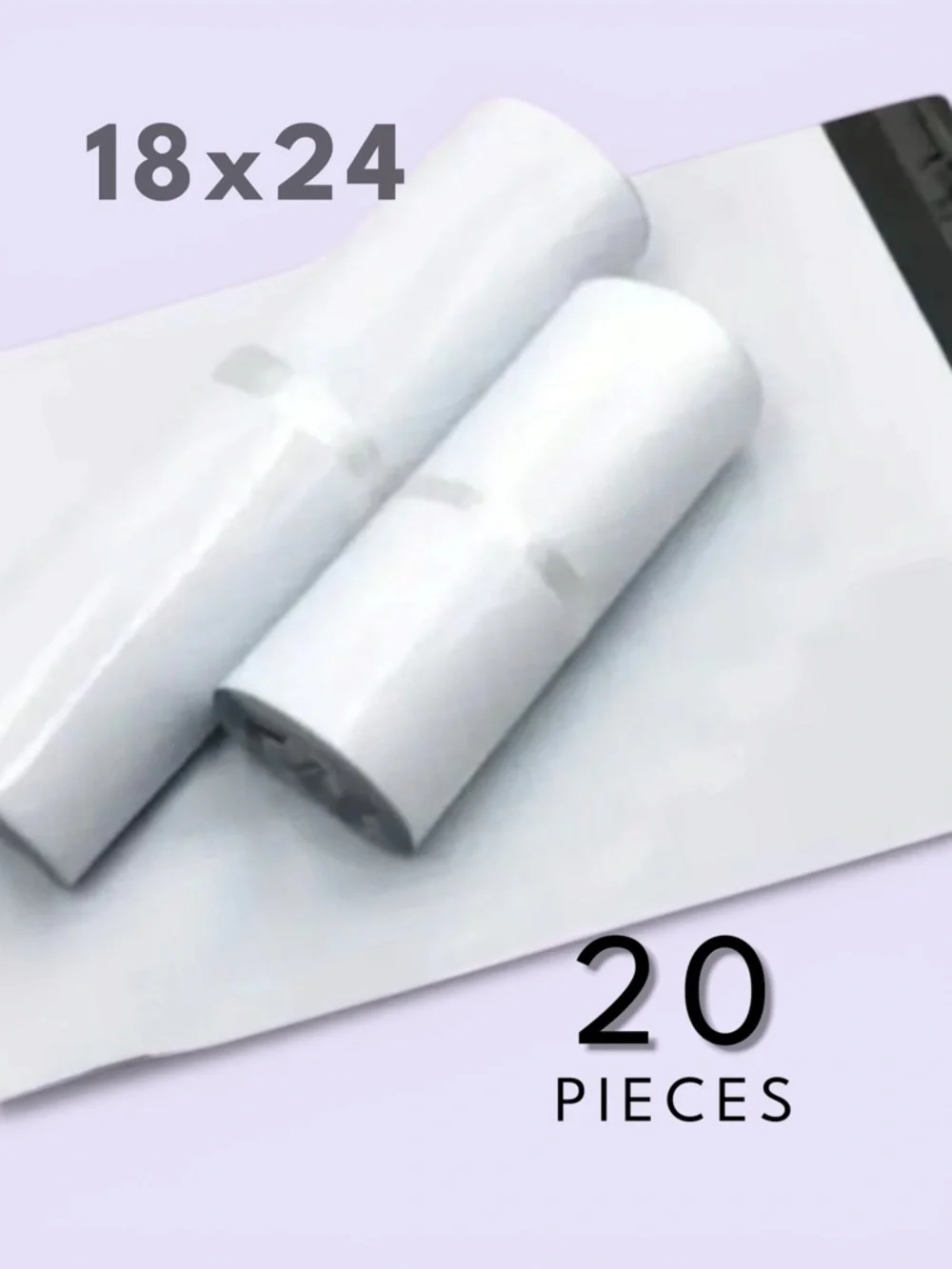 18x24 Polymailers 20 Pack Large White Shipping Bags Boutique Mailers